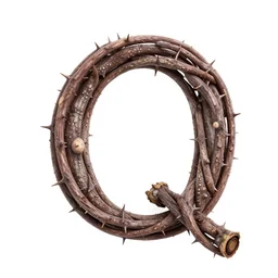 thorny vines in the shape of the letter q