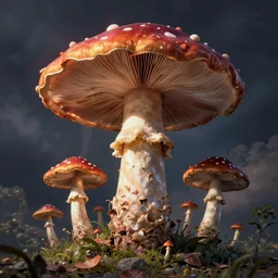 psychedelic mushrooms dream, no fears, okay one fear, by dave mckean