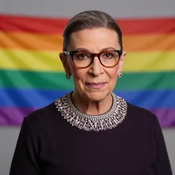 super gay Ruth Bader Ginsburg pride flag rainbow