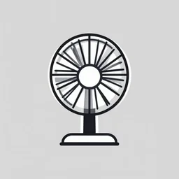 minimalist icon of electric fan