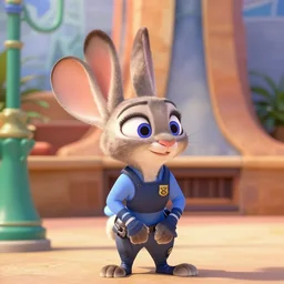 judy hopps as a mouse in zootopia