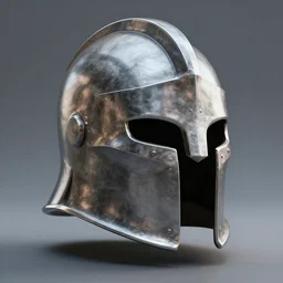 steel titan helm, beautiful realistic 4k render