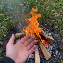 is that a hand or a small bonfire?