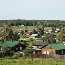 photo of an small cozy russian town