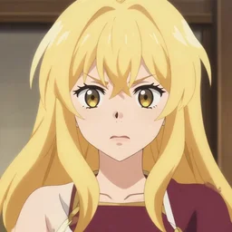Anime blonde angry girl, by Kyoto Animation, anime screenshot