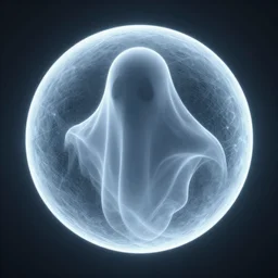 ghost sphere, abstract, digital art, 4 k, 8 k, 1 6 k, 1 0 0 0