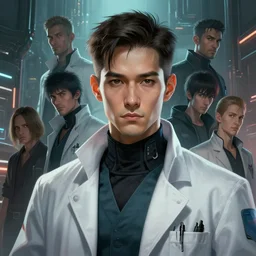 character concept art of a cyberpunk doctor, key visual, realistic shaded perfect face, fine details, dystopian environment and background, by stanley artgerm lau, wlop, rossdraws, james jean, andrei riabovitchev, marc simonetti, and sakimichan, trending on artstation