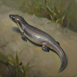 eel, on musk, oil on canvas