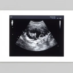 an ultrasound picture, painted by artgerm and greg rutkowski and alphonse mucha