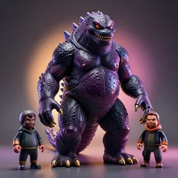 hyperrealistic rendering, shiny wet fat cronenberg flesh monster smooth kaiju by art of skinner and richard corben and jeff easley, product photography, action figure, sofubi, studio lighting, colored gels, rimlight, backlight