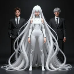 sana kurata, wearing a white outfit, absurdly long hair, white hair, hair down to floor, by tom bagshaw and ilya kuvshinov, rtx rendering, octane render 1 2 8 k, maya, extreme high intricate details by wlop, digital anime art by ross tran, composition by sana takeda, dramatic lighting by greg rutkowski