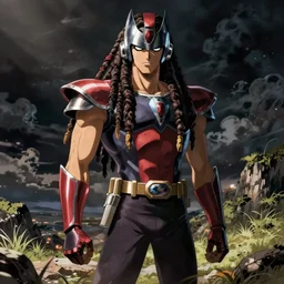 Char Aznable Jamaican with Dreadlocks by Satoshi Kon
