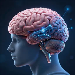 quantum computing meets human brain. highly detailed matte painting, digital, art, artstation, concept art.