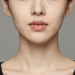 feminine looking, normal skin, attractive neck, dimples, caucasian