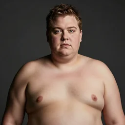 a portrait photo of morbidly obese anderson cooper