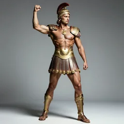 stunning editorial fashion photography of alexander the great, muscular physique, creative studio photography by patrick demarchelier
