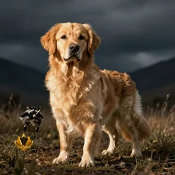Golden Retreiver Raccoon hybrid