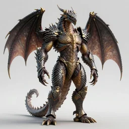 muscular and tall humanoid dragon!!!! draconian!! scale armor!! character concept art, sharp focus, octane render! unreal engine 5! highly rendered!! trending on artstation!! detailed linework!! illustration by artgerm, wlop, and chie yoshii