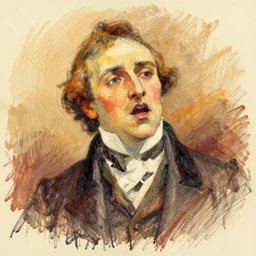a panting about victorian society, drawn in abstract with warm colors, with lines drawn straight with penned ink