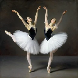 two ballerinas, degas,