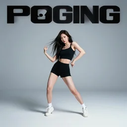 nayeon dancing in a studio, album cover, studio lighting, full length, high quality by artgerm
