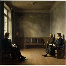 the waiting room of doom by Rembrandt