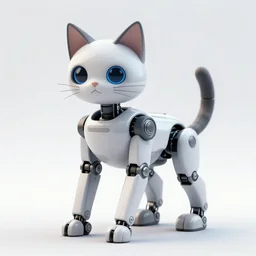 a robotic cat - terminator - hybrid, animal photography