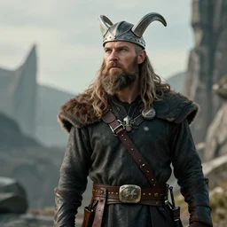 viking captain looking into thin air, realistic, 8 k, extremely detailed, cgi, trending on artstation, hyper - realistic render, 4 k hd wallpaper, premium prints available, octane render, award winning, by greg rutkowski