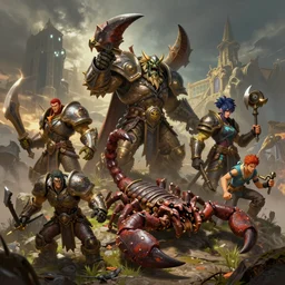 mount epic vicious war scorpion screenshot world of warcraft mounts worldboss comics, art gta 5 cover, official fanart behance hd artstation by jesper ejsing, by rhads, makoto shinkai and lois van baarle, ilya kuvshinov, ossdraws, that looks like it is from borderlands and by feng zhu and loish and laurie greasley, victo n