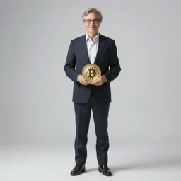 full body portrait photo of the winner of this year's Nobel Economics Prize, a cryptocurrency fanboy college dropout dude with an anime hoodie, full color magazine article by Time magazine (2019)