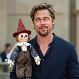 brad pitt as a marionette