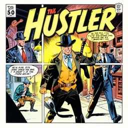 1 9 5 0's dectective comic, called the hustler