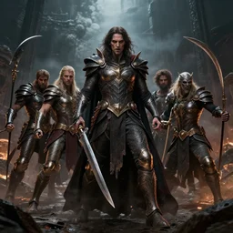 the eternal battle of good versus evil, very detailed, perfect lighting, perfect composition, 4 k
