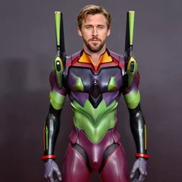 ryan gosling dressed as shinji ikari