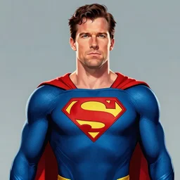 superhero. supersuit, mark wahlberg is aardvark man, upper body portrait, digital art, illustrator, trending on artstation