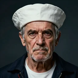 portrait, face of a old grumpy sailor, face portrait, raphael lacoste, eddie mendoza, alex ross, concept art, matte painting, highly detailed, rule of thirds, dynamic lighting, cinematic, detailed, denoised, centerd