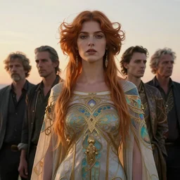 photographic portrait of a stunningly beautiful hermetic order of the golden dawn art nouveau female in soft dreamy light at sunset, contemporary fashion shoot, by edward robert hughes, annie leibovitz and steve mccurry, david lazar, jimmy nelsson, breathtaking, 8 k resolution, extremely detailed, beautiful, establishing shot, artistic, hyperrealistic, beautiful face, octane render