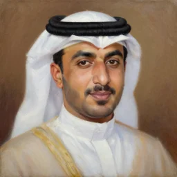 ياسر العظمة, portrait, oil painting