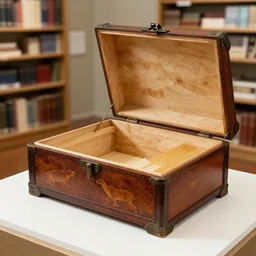a well - lit, detailed museum archive photograph of a memory box by joseph cornell