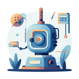 abstract vector illustration of an creative machine