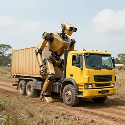 🤖🚚, land Art