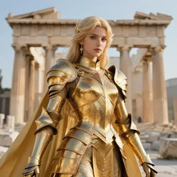 portrait knights of zodiac girl, golden and copper shining armor, in ruined agora of athens sunrise, ssci - fi and fantasy, intricate and very very beautiful and elegant, highly detailed, digital painting, artstation, concept art, smooth and sharp focus, illustration, art by ilya kuvshinov and tian zi and wlop and z - - ed