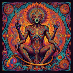 an artwork in the style of legendary psychedelic artist salviadroid