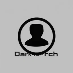 a minimalist vector logo for darksearch netstalking project secret society