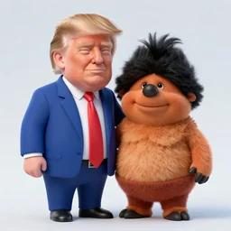 Donald Trump merged with Oompa Loompa