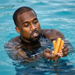 kanye drowning in fish sticks
