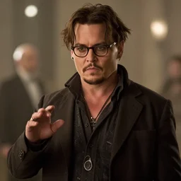 jonny depp doing jonny depp things, cinematic still, movie still, hyper detailed, 8 k, 9 0 0 0 k, bokeh