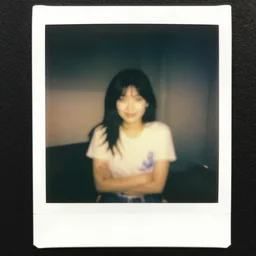 something happened blurry picture. polaroid portra 8 0 0 bleeding angel photo