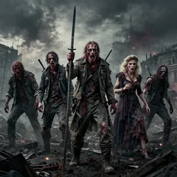 russian zombie army, 8 k, hdr, great light, by greg rutkowski and annie leibowitz