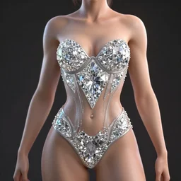 female diamond body, realistic, 8 k, extremely detailed, cgi, trending on artstation, hyper - realistic render, by greg rutkowski
